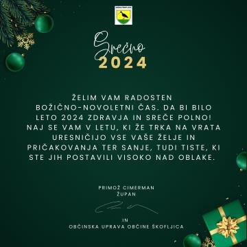 ŽUPANOVO PRAZNIČNO VOŠČILO